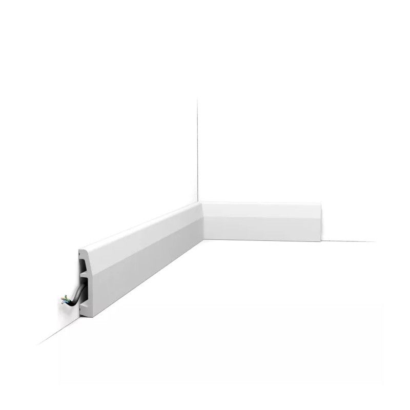 SX125 ORAC Battiscopa Duropolymer L200 x H6,9 x L1,4 cm ORAC DECOR 1 - Cornice per Quadro