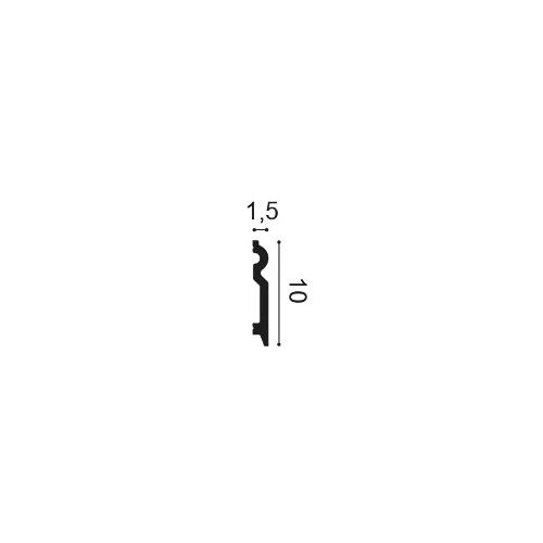 SX137 ORAC Plinthe Duropolymer L200 x H9,9 x L1,5 cm ORAC DECOR 2 - Cimaise Tableau