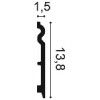 SX138F ORAC Flexibler Sockel Flex L200 x H13.8 x L1,5 cm ORAC DECOR 2 - Cimaise Tableau 