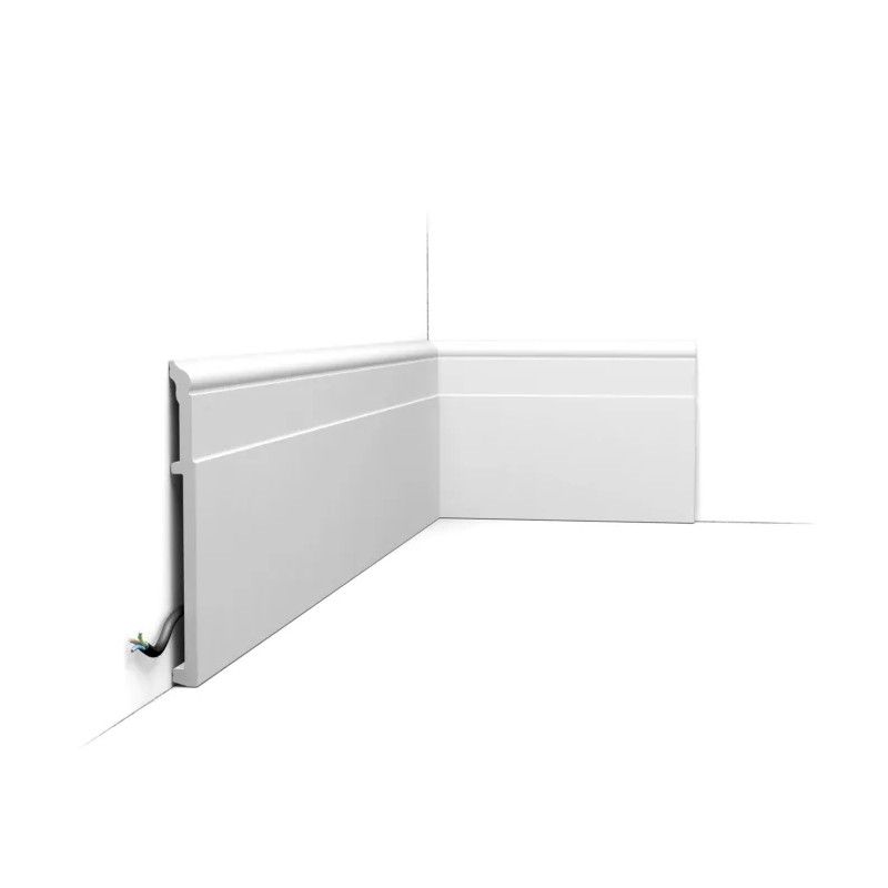 SX156 ORAC Battiscopa in Duropolymer L200 x H20,2 x P1,6 cm ORAC DECOR 1 - Cornice per Quadri