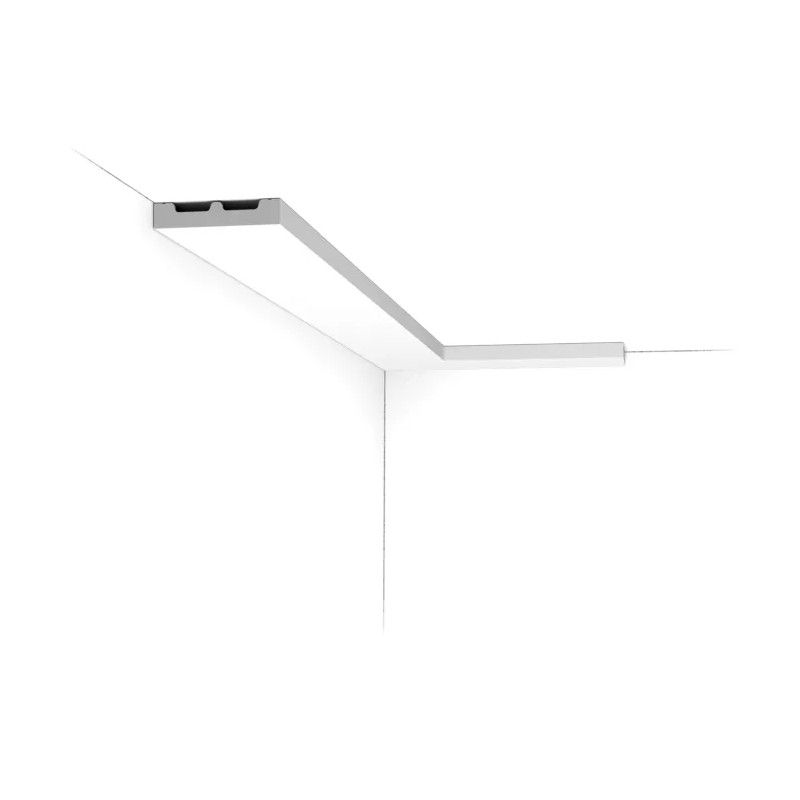 Zócalo de duropolímero ORAC SX157 L200 x H6,6 x W1,3 cm ORAC DECOR 3 - Cimaise Tableau 