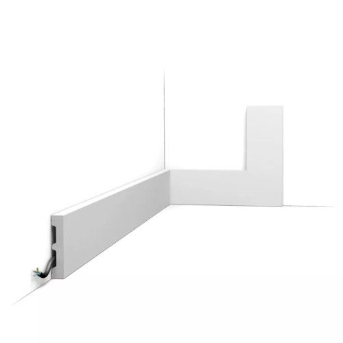 Zócalo de duropolímero ORAC SX157 L200 x H6,6 x W1,3 cm ORAC DECOR 1 - Cimaise Tableau 