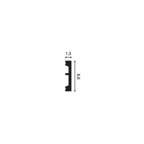 SX157F ORAC Plinthe Flexible Flex L200 x H6,6 x L1,3 cm ORAC DECOR 2 - Cimaise Tableau