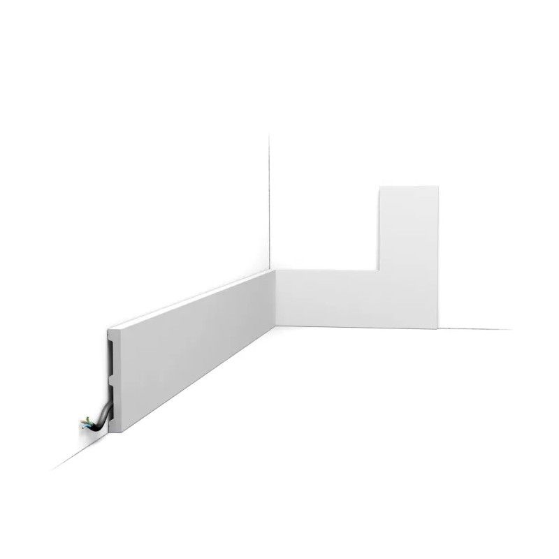 SX163 ORAC Battiscopa Duropolymer L200 x H10,1 x P1,3 cm ORAC DECOR 1 - Cornice per Quadri