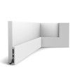 SX163-RAL9003 ORAC Battiscopa RAL9003 in Duropolymer L200 x H10,1 x L1,3 cm ORAC DECOR 3 - Cimaise Tableau 