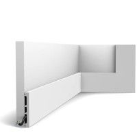 SX163-RAL9003 ORAC Plinthe RAL9003 Duropolymer L200 x H10,1 x L1,3 cm ORAC DECOR 3 - Cimaise Tableau