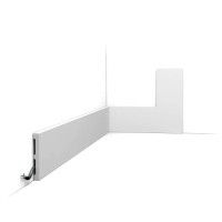 SX163-RAL9003 ORAC Plinthe RAL9003 Duropolymer L200 x H10,1 x L1,3 cm ORAC DECOR 1 - Cimaise Tableau