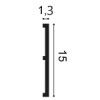 SX168 ORAC Plinthe Duropolymer L200 x H15,1 x L1,4 cm ORAC DECOR 2 - Cimaise Tableau 