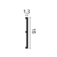 SX168 ORAC Plinthe Duropolymer L200 x H15,1 x L1,4 cm ORAC DECOR 2 - Cimaise Tableau