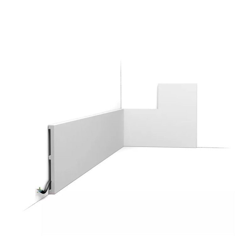 SX168 ORAC Duropolymer Skirting Board L200 x H15.1 x W1.4 cm ORAC DECOR 1 - Cimaise Tableau 