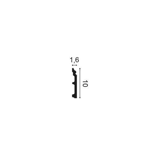SX173 ORAC Plinthe Duropolymer L200 x H10 x L1,6 cm ORAC DECOR 2 - Cimaise Tableau