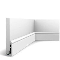 SX173-RAL9003 ORAC Battiscopa Duropolymer L200 x H10 x L1,6 cm ORAC DECOR 3 - Cornice per Quadri