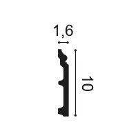 SX173-RAL9003 ORAC Plinth Duropolymer L200 x H10 x L1.6 cm ORAC DECOR 2 - Cimaise Tableau 