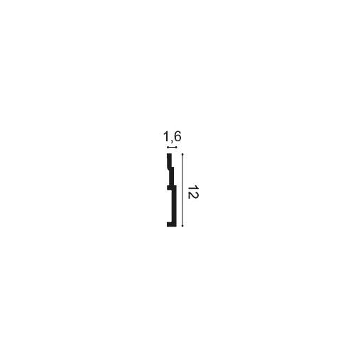 SX180 ORAC Plinthe Duropolymer L200 x H12 x L1,6 cm ORAC DECOR 2 - Cimaise Tableau