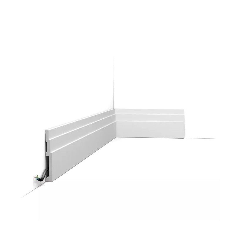 SX180 ORAC Battiscopa Duropolymer L200 x H12 x L1,6 cm ORAC DECOR 1 - Cornice per Quadro