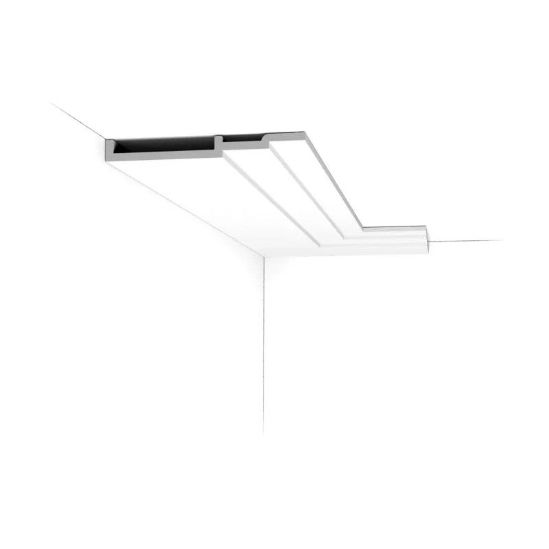 SX181 ORAC Battiscopa Duropolymer L200 x H20 x P2,2 cm ORAC DECOR 3 - Cornice per Quadri