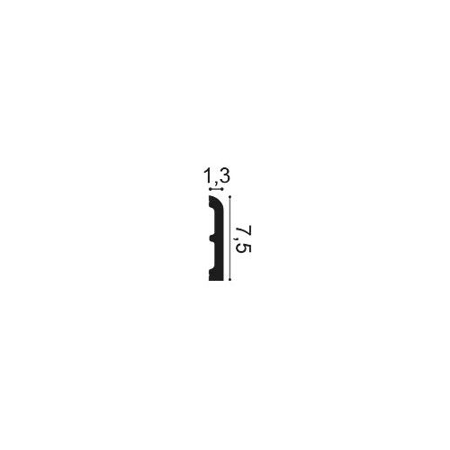SX183 ORAC Plinthe Duropolymer L200 x H7,5 x L1,3 cm ORAC DECOR 2 - Cimaise Tableau