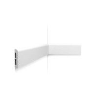 SX183-RAL9003 ORAC Plinthe RAL9003 Duropolymer L200 x H7,5 x L1,3 cm ORAC DECOR 3 - Cimaise Tableau