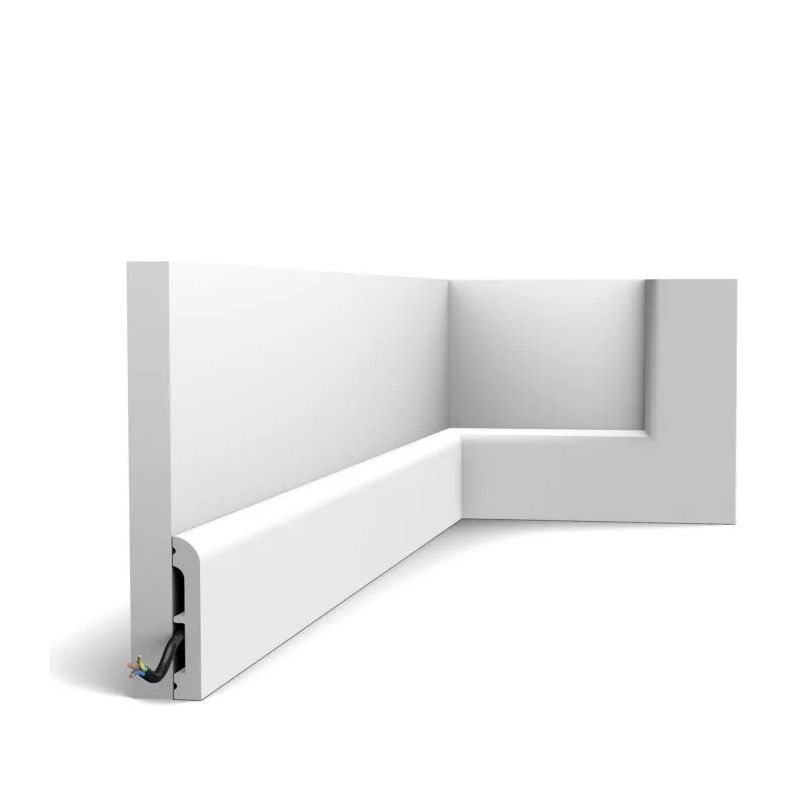 SX183-RAL9003 ORAC Plinth RAL9003 Duropolymer L200 x H7.5 x L1.3 cm ORAC DECOR 4 - Cimaise Tableau 