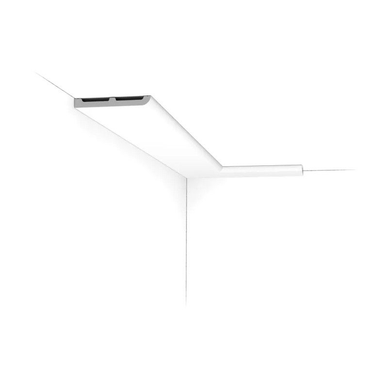 SX184 ORAC Battiscopa in Duropolymer L200 x H11 x L1,3 cm ORAC DECOR 1 - Cimaise Tableau 