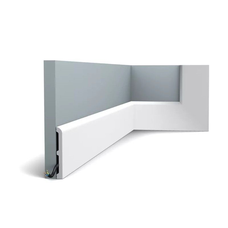 SX184 ORAC Battiscopa Duropolymer L200 x H11 x P1,3 cm ORAC DECOR 5 - Cornice per Quadri