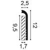 SX185 ORAC Duropolymer L200 x H12 x L2.5 cm ORAC DECOR 1 - Cimaise Tableau 