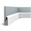 SX185 ORAC Battiscopa in Duropolymer L200 x H12 x L2,5 cm ORAC DECOR 3 - Cimaise Tableau 