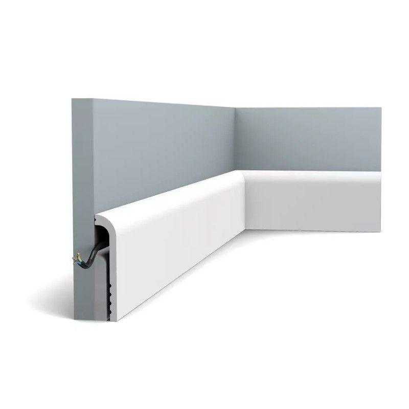 SX185 ORAC Battiscopa in Duropolymer L200 x H12 x L2,5 cm ORAC DECOR 3 - Cimaise Tableau 