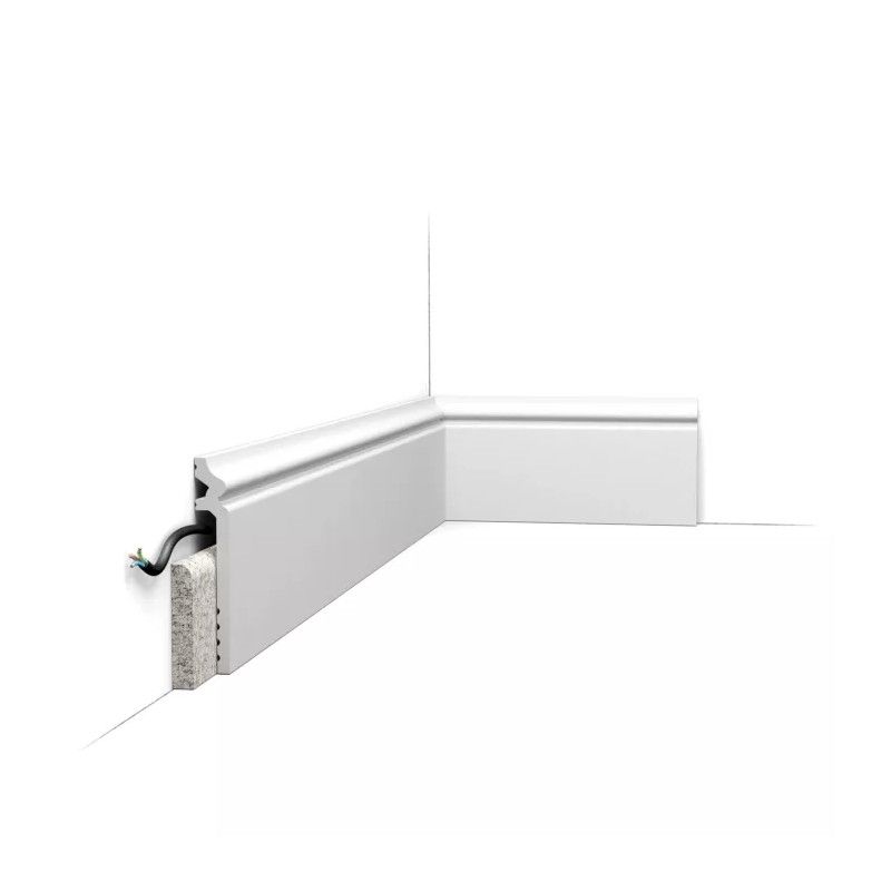 SX186 ORAC Battiscopa Duropolymer L200 x H13,8 x P2,2 cm ORAC DECOR 1 - Cornice per Quadri