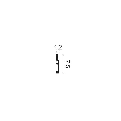SX187 ORAC Plinthe Duropolymer L200 x H7,5 x L1,2 cm ORAC DECOR 2 - Cimaise Tableau