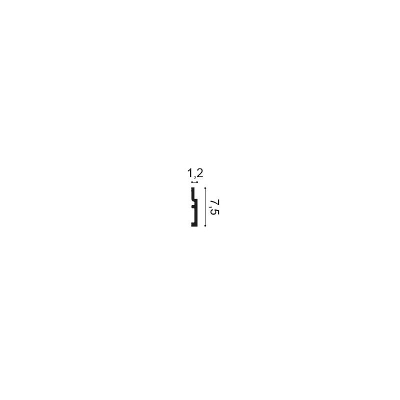 SX187 ORAC Duropolymer Plinth L200 x H7.5 x L1,2 cm ORAC DECOR 2 - Cimaise Tableau 