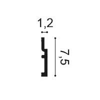 SX187 ORAC Duropolymer Plinth L200 x H7.5 x L1,2 cm ORAC DECOR 2 - Cimaise Tableau 