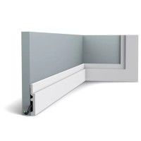 SX187 ORAC Battiscopa Duropolymer L200 x H7,5 x P1,2 cm ORAC DECOR 4 - Cornice Tavolo