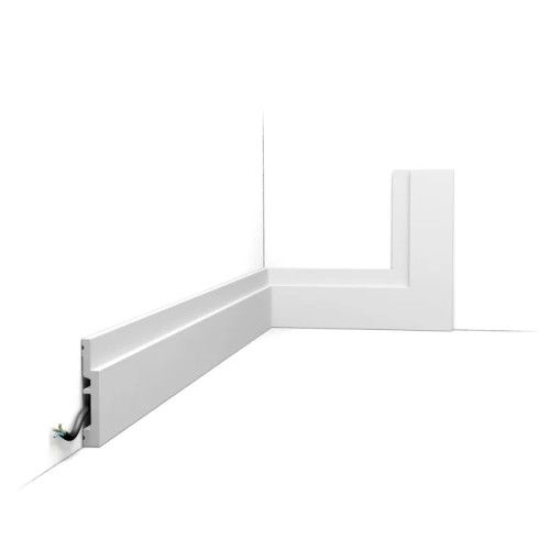 SX187 ORAC Battiscopa Duropolymer L200 x H7,5 x P1,2 cm ORAC DECOR 1 - Cornice Quadro