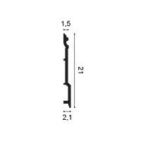 SX191 ORAC Duropolymer Plinth L200 x H21 x L2.1 cm ORAC DECOR 2 - Cimaise Tableau 