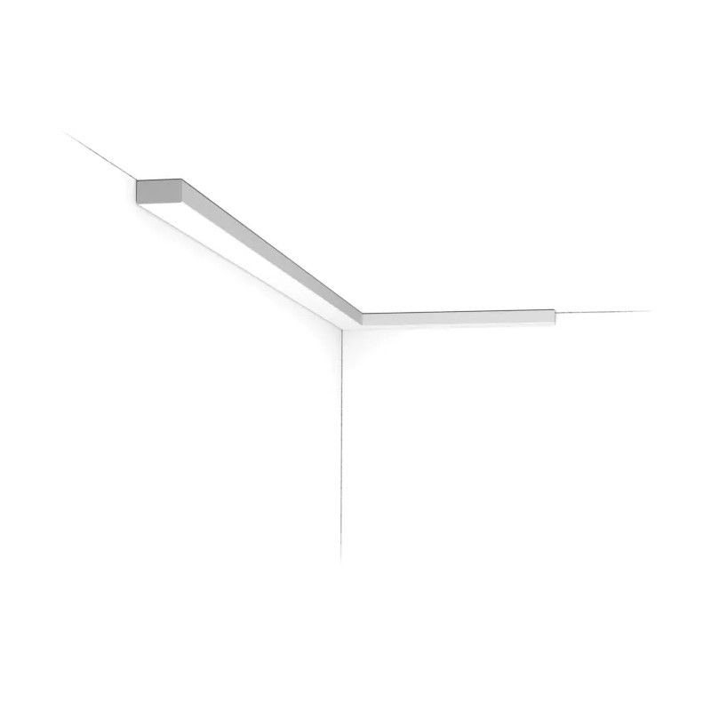 SX194 ORAC Battiscopa in Duropolymer L200 x H2 x L1 cm ORAC DECOR 3 - Cimaise Tableau 