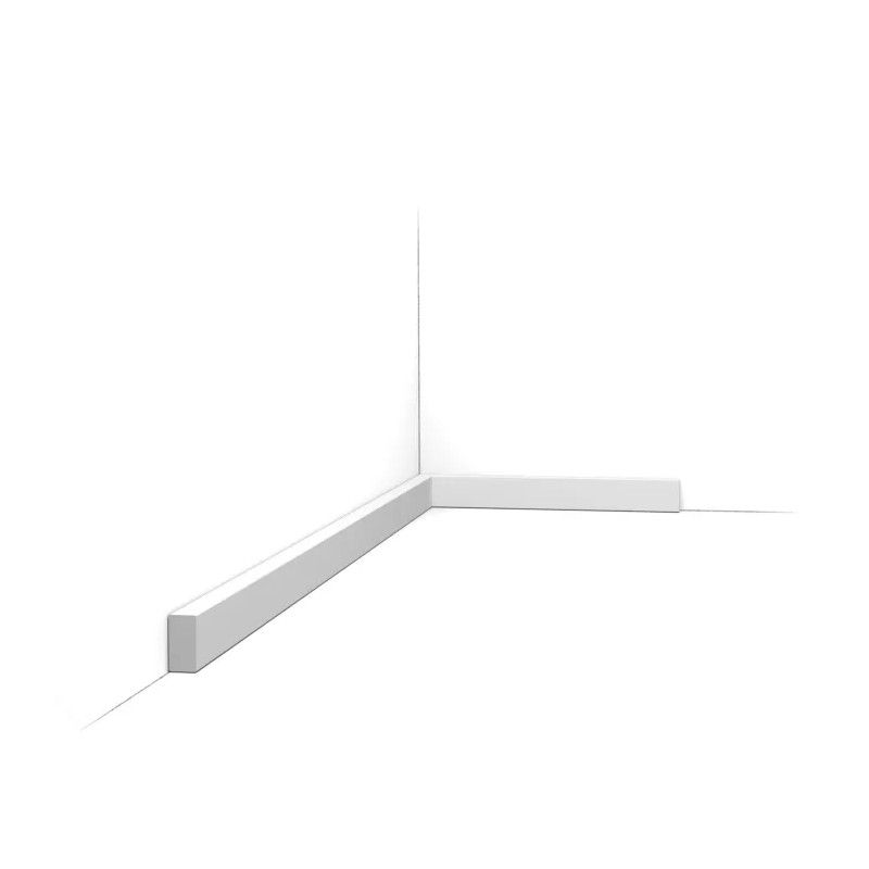 SX194 ORAC Battiscopa in Duropolymer L200 x H2 x L1 cm ORAC DECOR 1 - Cimaise Tableau 