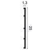 SX207 ORAC Duropolymer Plinth L200 x H25 x L1,3 cm ORAC DECOR 3 - Cimaise Tableau 