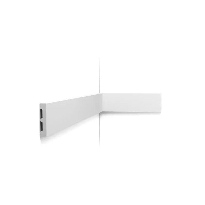 SX157-RAL9003 ORAC Battiscopa RAL9003 in Duropolymer L200 x H6,6 x L1,3 cm ORAC DECOR 4 - Cimaise Tableau 