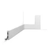 SX157-RAL9003 ORAC Plinthe RAL9003 Duropolymer L200 x H6,6 x L1,3 cm