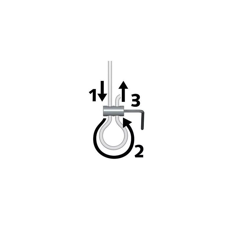 Loop Maker : creation de boucle avec le cable perlon ARTI TEQ 2 - Cimaise Tableau 