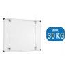 Set accrochage panneau blanc ARTI TEQ 3 - Cimaise Tableau 