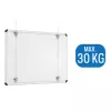 Set accrochage panneau blanc ARTI TEQ 3 - Cimaise Tableau 