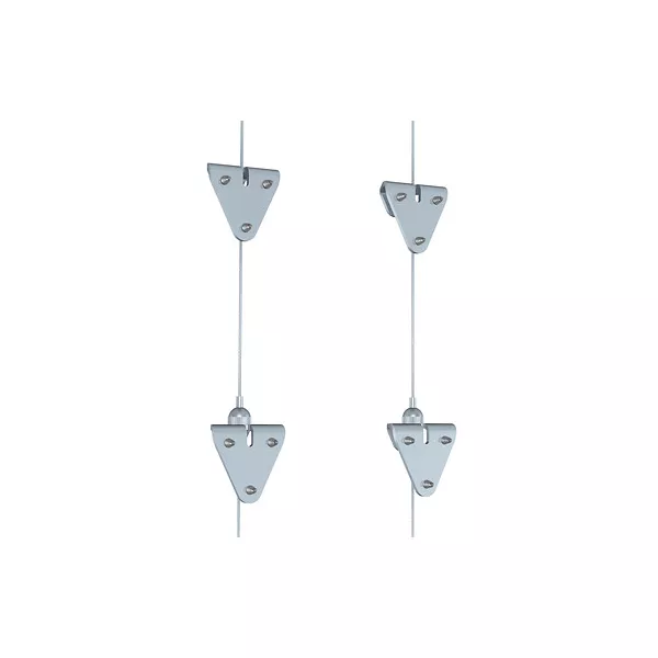 Set accrochage panneau blanc ARTI TEQ 2 - Cimaise Tableau 