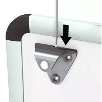 Set accrochage panneau blanc ARTI TEQ 8 - Cimaise Tableau 