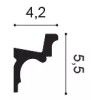 C323 ORAC Corniche Purotouch L200 x H5,5 x L4,2 cm ORAC DECOR 3 - Cimaise Tableau 