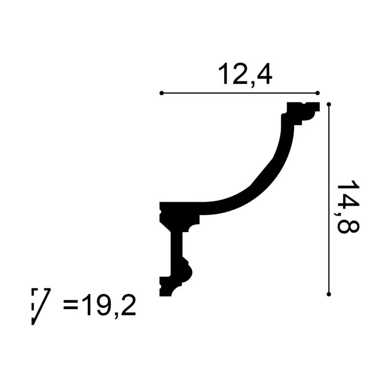 C901F ORAC Flexible indirekte Beleuchtung Flex L200 x H14,8 x B12,4 cm ORAC DECOR 3 - Cimaise Tableau 