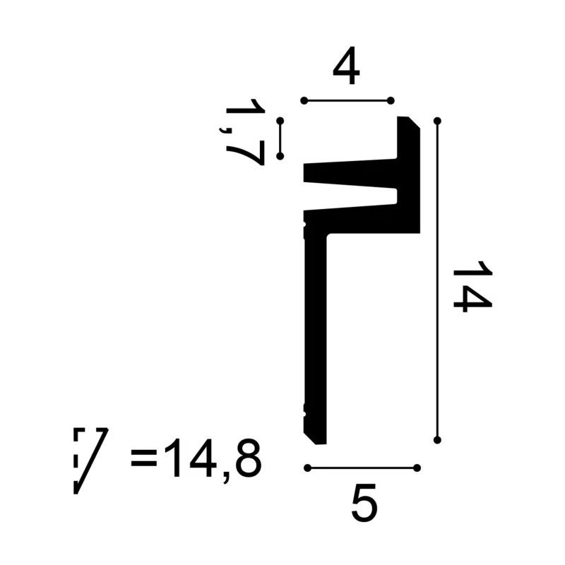 C382 ORAC Iluminación indirecta Purotouch L200 x H14 x L5 cm ORAC DECOR 3 - Cimaise Tableau 