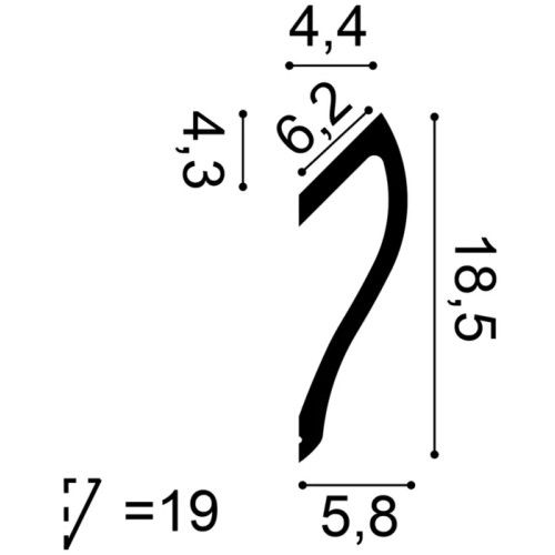 C371 ORAC Indirect lighting Purotouch L200 x H18.5 x L5.8 cm ORAC DECOR 3 - Cimaise Tableau 