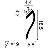 C371 ORAC Illuminazione indiretta Purotouch L200 x H18,5 x L5,8 cm ORAC DECOR 3 - Cimaise Tableau 